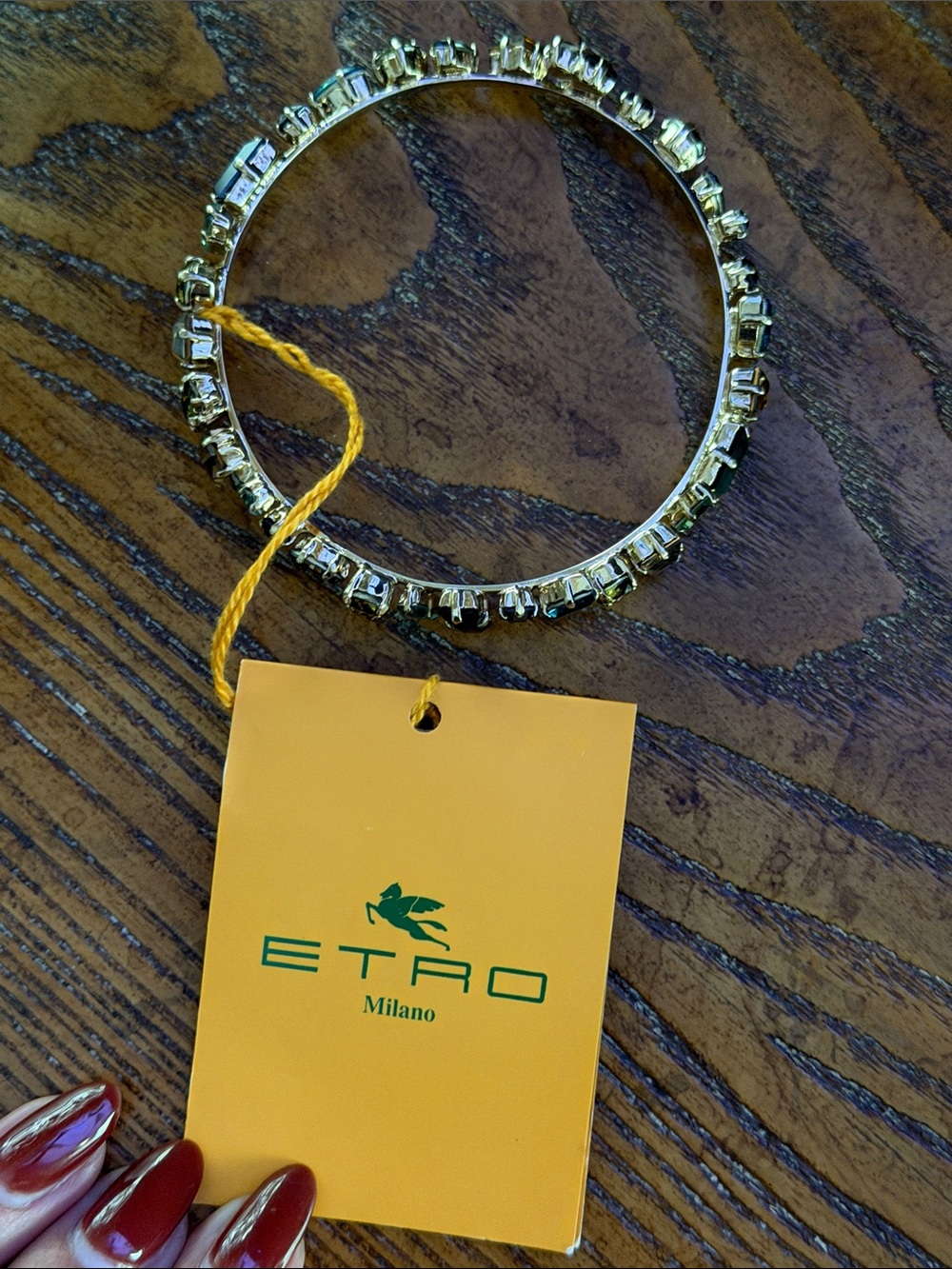 ETRO STRASS CRYSTAL BANGLE BRACELET - Picture 3 of 8